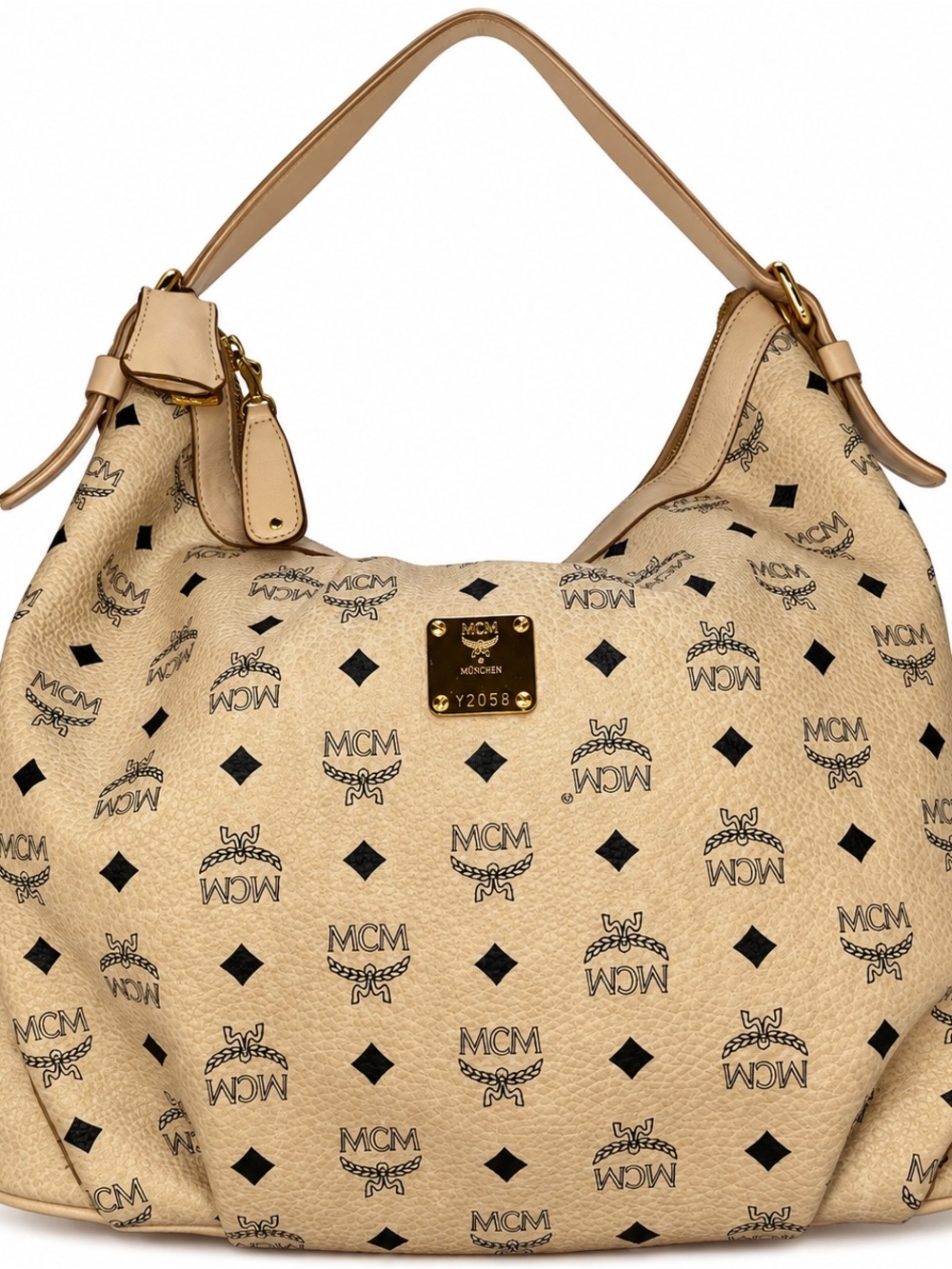 MCM VTG VISETTO HOBO SHOULDER BAG W/LOCK & KEY! 🔥🔥🔥